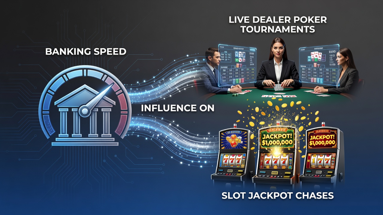 Snelle banktransacties in live dealer poker en slot jackpots