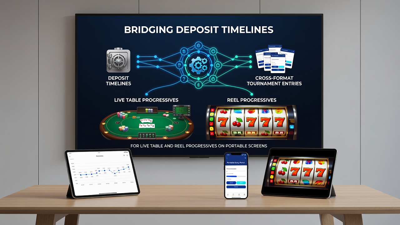 Mobiele interfaces die live tafeltoernooien en progressieve slotgames verbinden via snelle stortingen