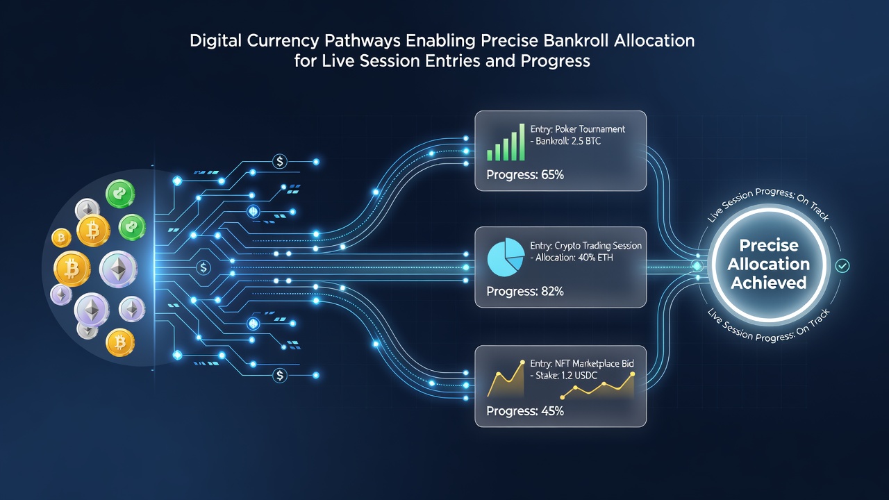 Progressieve jackpotgroei via digitale valuta en live sessies