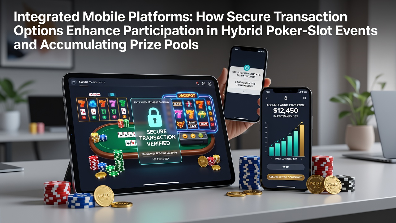 Geïntegreerde mobiele platforms met veilige transacties voor hybride poker en slots