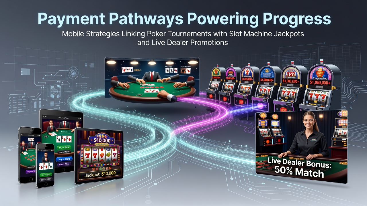Mobiele betalingsstrategieën die pokertoernooien linken aan slotjackpots en live dealer promoties