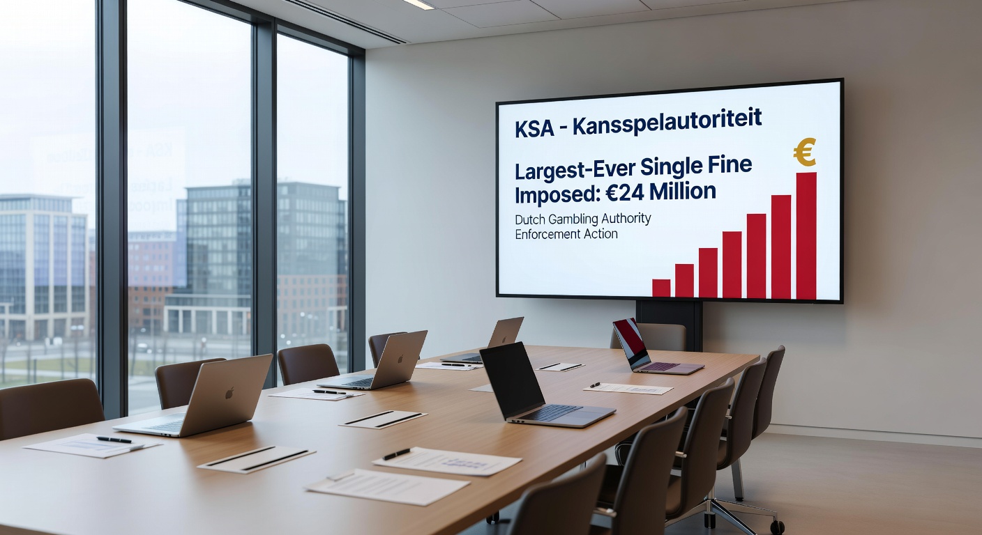 Grafiek met stijgende boetes van KSA en symbolen van geblokkeerde goksites